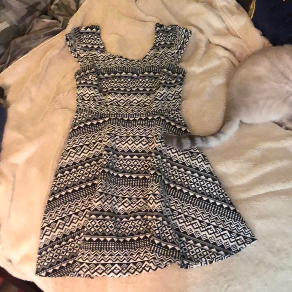 Black and White Tribe Dress